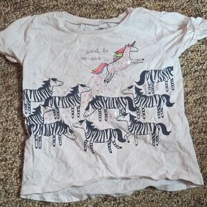 Carter's Pink Unicorn and Zebra T-Shirt